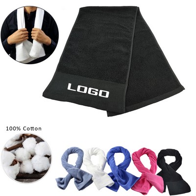 100% Cotton Sports Towel 13" W x 43.5" L