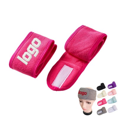 Soft Terry Cloth Adjustable Spa Headband